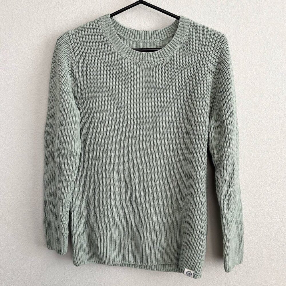 Long Wharf Kennebunkport SeaWell Crewneck Sweater in Spruce Size M